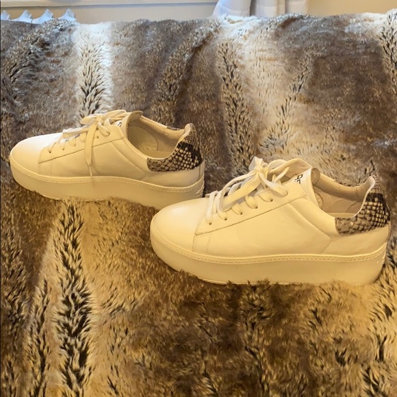 SOLD Ash Platform Sneaker with Snake Embossed Heel - Picture 4 of 8